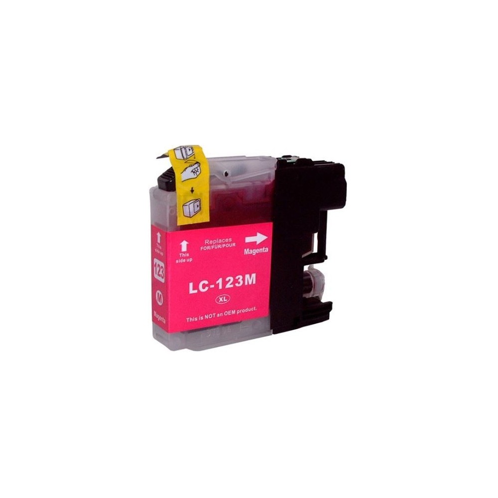 Cartuccia compatibile BROTHER modello LC12M / LC123M - MAGENTA