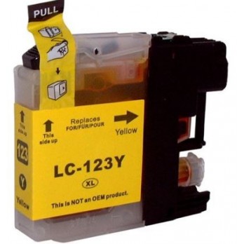 Cartuccia compatibile BROTHER modello LC121Y / LC123Y - GIALLO